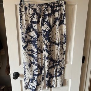 Tie Dye Wide Leg Pants
